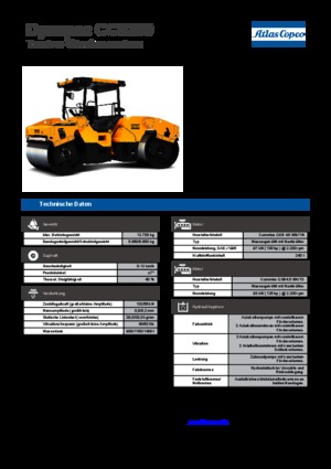 टैंडम वाइब्रेशन रोलर Dynapac CC 5200 