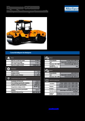 टैंडम वाइब्रेशन रोलर Dynapac CC 6200 
