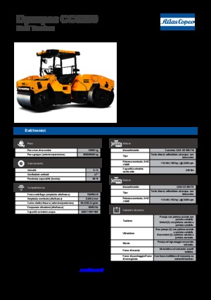 टैंडम वाइब्रेशन रोलर Dynapac CC 6200 