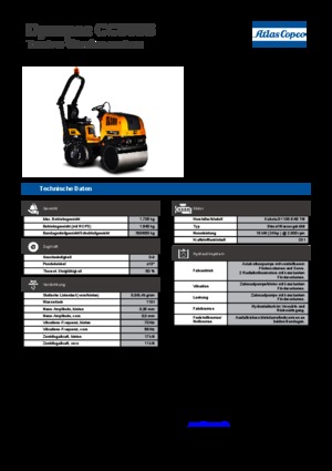 टैंडम वाइब्रेशन रोलर Dynapac CC 900 S 