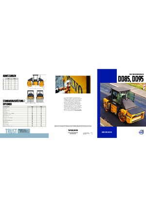 टैंडम वाइब्रेशन रोलर Volvo DD85