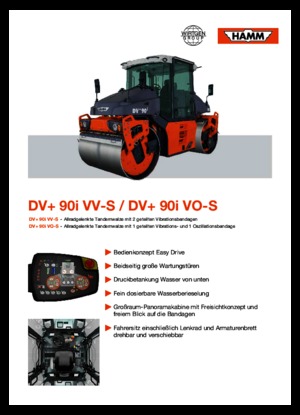 टैंडम वाइब्रेशन रोलर Hamm DV+ 90i VV-S