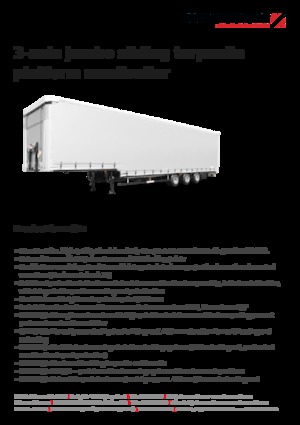 कर्टन साइड / टार्पॉलिन सेमी ट्रेलर Schwarzmüller 3-axle jumbo sliding tarpaulin platform semitrailer