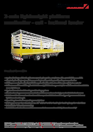 कर्टन साइड / टार्पॉलिन सेमी ट्रेलर Schwarzmüller 3-axle lightweight platform semitrailer - coil - inclined loader