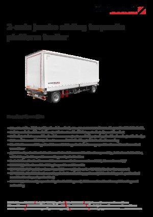 कर्टन साइड / टार्पॉलिन ट्रेलर Schwarzmüller 2-axle jumbo sliding tarpaulin platform trailer