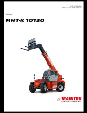 टेलीहैंडलर Manitou MHT-X 10130
