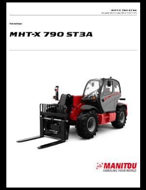 टेलीहैंडलर Manitou MHT-X 790 ST3A