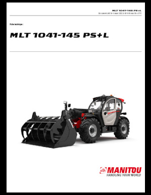 टेलीहैंडलर Manitou MLT 1041-145 PS+L