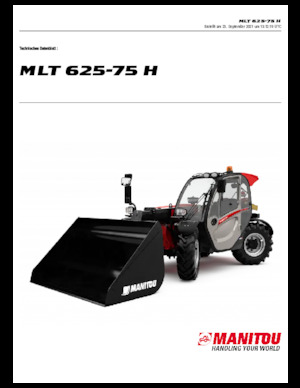 टेलीहैंडलर Manitou MLT 625-75 H