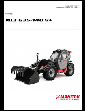 टेलीहैंडलर Manitou MLT 635-140 V+