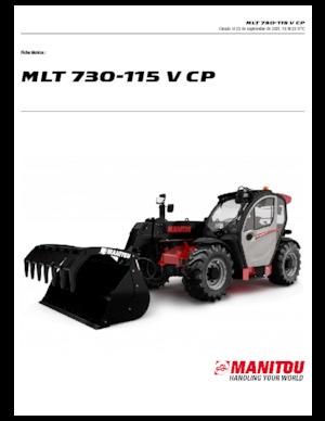 टेलीहैंडलर Manitou MLT 730-115 V CP