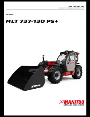 टेलीहैंडलर Manitou MLT 737-130 PS