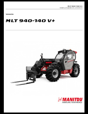 टेलीहैंडलर Manitou MLT 940-140 V+