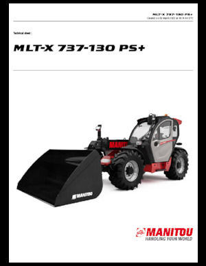 टेलीहैंडलर Manitou MLT-X 737-130 PS+