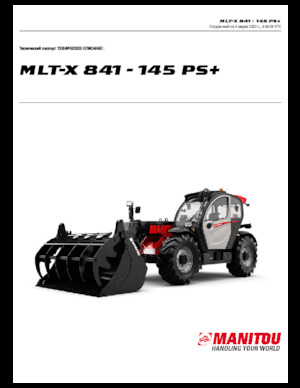 टेलीहैंडलर Manitou MLT-X 841 - 145 PS+