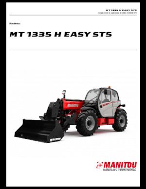 टेलीहैंडलर Manitou MT 1335 H easy
