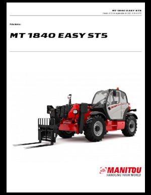 टेलीहैंडलर Manitou MT 1840 Standard EASY