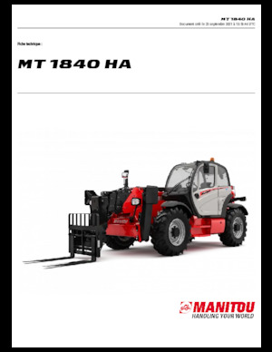 टेलीहैंडलर Manitou MT 1840 HA