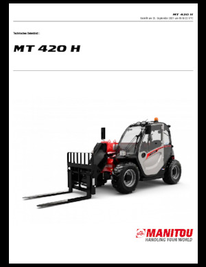 टेलीहैंडलर Manitou MT 420 H