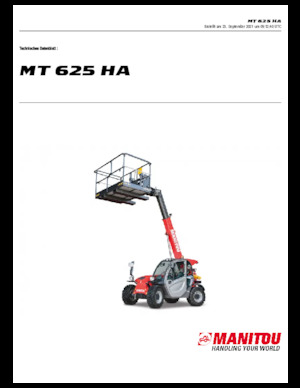 टेलीहैंडलर Manitou MT 625 HA
