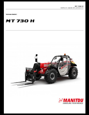 टेलीहैंडलर Manitou MT 730 H 75 K Standard (STV)