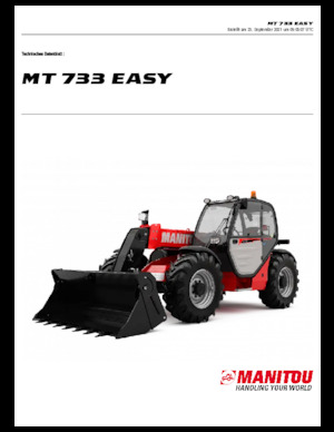 टेलीहैंडलर Manitou MT 733 EASY Standard (STV)