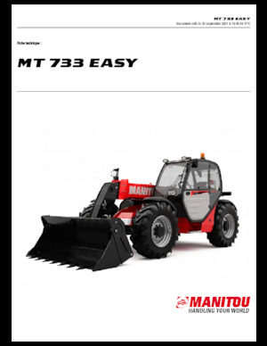 टेलीहैंडलर Manitou MT 733 EASY Standard (STV)