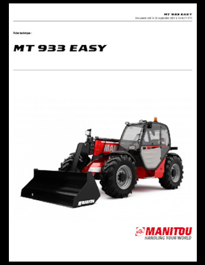 टेलीहैंडलर Manitou MT 933 EASY Standard