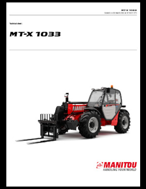 टेलीहैंडलर Manitou MT-X 1033