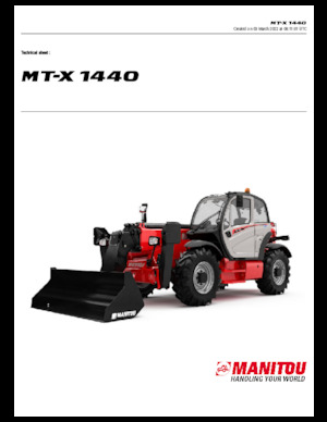 टेलीहैंडलर Manitou MT-X 1440