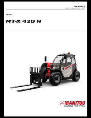टेलीहैंडलर Manitou MT-X 420 H
