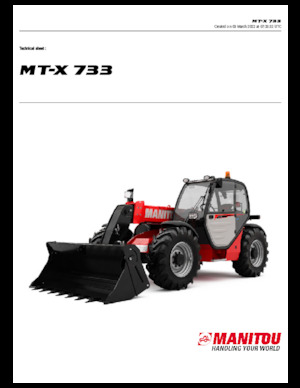 टेलीहैंडलर Manitou MT-X 733