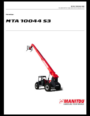 टेलीहैंडलर Manitou MTA 10044 S3