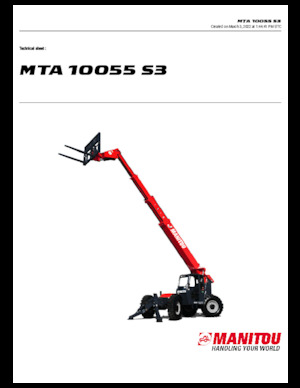 टेलीहैंडलर Manitou MTA 10055 S3