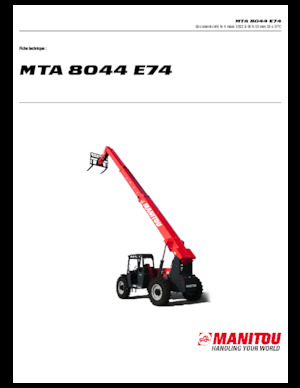 टेलीहैंडलर Manitou MTA 8044 E74