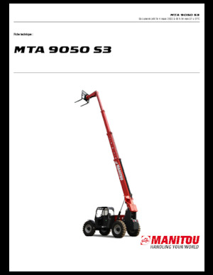 टेलीहैंडलर Manitou MTA 9050 S3