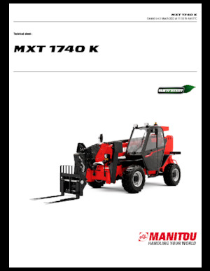 टेलीहैंडलर Manitou MXT 1740 K