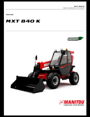 टेलीहैंडलर Manitou MXT 840 K