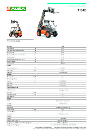 टेलीहैंडलर Ausa T 164 E X4