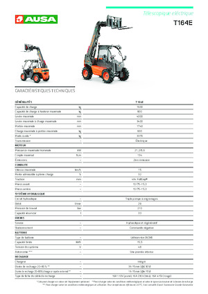 टेलीहैंडलर Ausa T 164 E X4