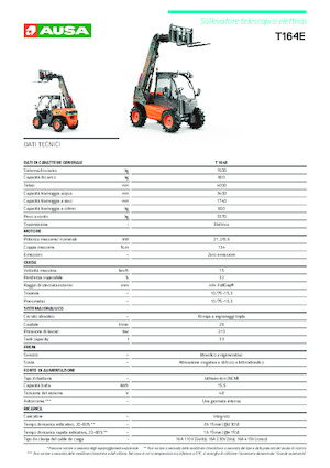 टेलीहैंडलर Ausa T 164 E X4