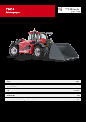 टेलीहैंडलर Weidemann T7035 