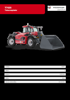 टेलीहैंडलर Weidemann T7035 