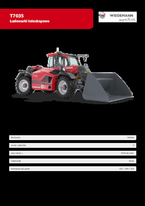 टेलीहैंडलर Weidemann T7035 