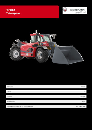 टेलीहैंडलर Weidemann T7042