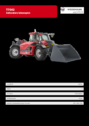 टेलीहैंडलर Weidemann T7042