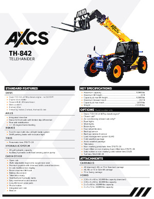 टेलीहैंडलर AXCS TH-842 