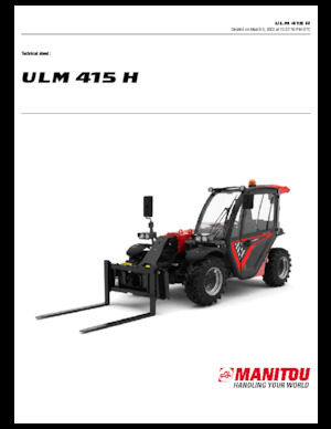 टेलीहैंडलर Manitou ULM 415 H
