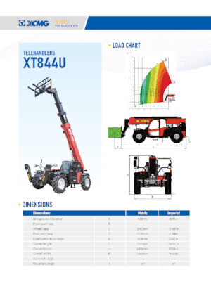 टेलीहैंडलर XCMG XT844U