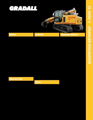 टेलीस्कोपिक एक्सकेवेटर Gradall XL 5200 V